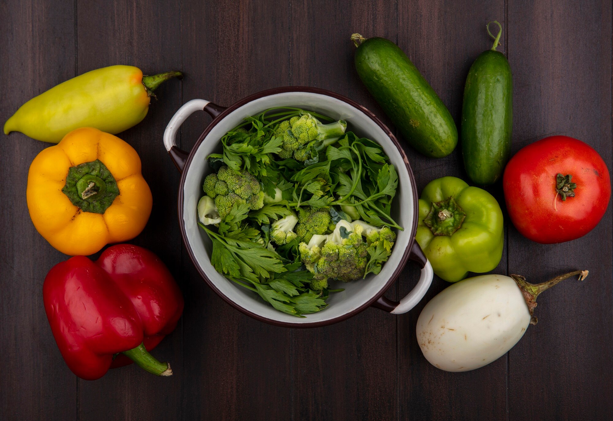 Tazón de vegetales variados